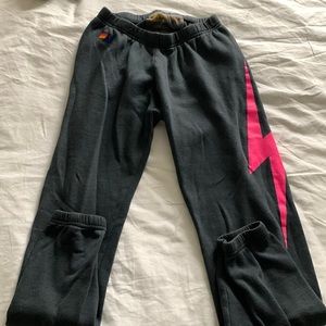 Aviator Nation lightening bolt sweatpants